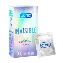 Презервативы Durex Extra Lube Invisible ультратонкие №12