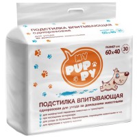 Пеленки (подстилки) для домашних животных (60 х 40 см) My puppy 30 шт впитывающие