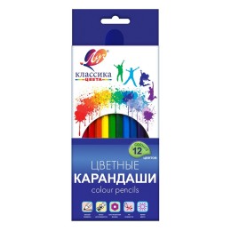 Карандаши цветные Луч Классика 12 цветов шестигранные