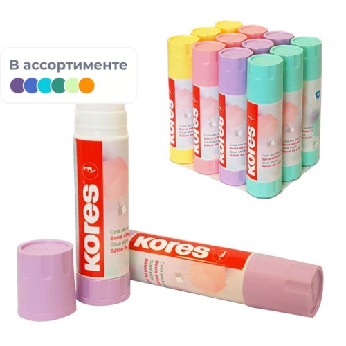 Клей карандаш Kores Pastel 40 г