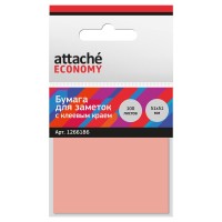 Стикеры Attache Economy 51x51 мм неоновый розовый (1 блок, 100 листов)