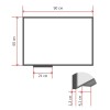 Доска магнитно-маркерная 60x90 см односекционная лаковое покрытие аллюминиевая рама Attache Classic
