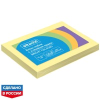 Стикеры Attache Bright Colours 76х51 мм пастельные желтые (1 блок,100 листов)