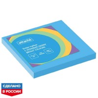 Стикеры Attache Bright Colours 76х76 мм пастельные голубые (1 блок, 100 листов)