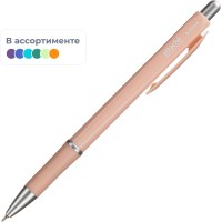 Ручка шариковая автоматическая Attache Selection Flora синяя корпус soft touch (толщина линии 0.35 мм)