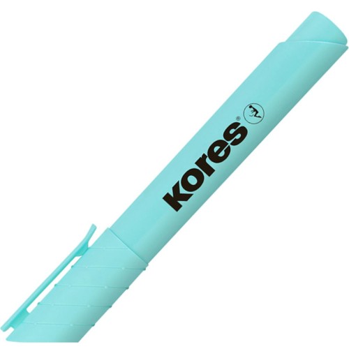 Текстовыделитель Kores High Liner Plus Pastel бирюзовый (толщина линии 0.5-5 мм)