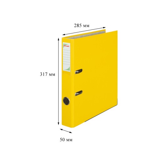 Папка-регистратор Комус Экономи 50 мм желтая