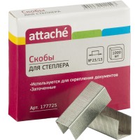 Скобы для степлера Attache №23/13 с цинковым покрытием (1000 штук в упаковке)