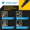 Маркер промышленный TOPFORT Paint для универсальной маркировки черный (1 мм)