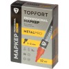 Маркер промышленный TOPFORT MetalPro для универсальной маркировки красный (1-3 мм)