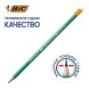 Карандаш чернографитный HB с ластиком Bic Evolution Эко заточенный шестигранный