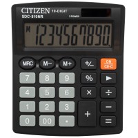 Калькулятор настольный Citizen SDC-810NR 10-разрядный черный 124x102x25 мм