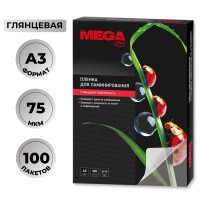 Пленка-пакет для ламинирования ProMega office А3 303x426 мм 75 мкм глянцевая (100 штук в упаковке)