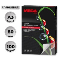 Пленка-пакет для ламинирования ProMega office А3 303x426 мм 80 мкм глянцевая (100 штук в упаковке)