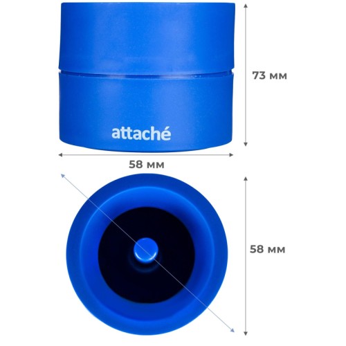 Скрепочница Attache магнитная пластиковая круглая