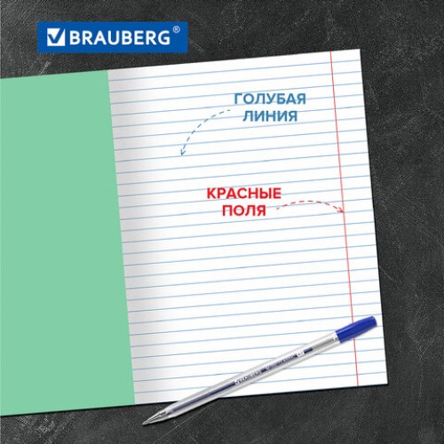 Тетрадь BRAUBERG ВЕЛИКИЕ ИМЕНА, 18 л., линия, плотная бумага 80 г/м2, обложка тонированный офсет, 106979