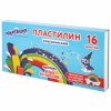 Пластилин классический ЮНЛАНДИЯ "ЮНЫЙ ВОЛШЕБНИК", 16 цветов, 240 грамм, СО СТЕКОМ, ВЫСШЕЕ КАЧЕСТВО, 106430