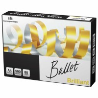 Бумага офисная А4, 80 г/м2, 500 л., марка А, BALLET BRILLIANT, Россия, 165% (CIE)