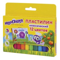 Пластилин классический ЮНЛАНДИЯ "ЮНЛАНДИК-ЖИВОПИСЕЦ", 12 цветов, 240 г, ВЫСШЕЕ КАЧЕСТВО, 105029