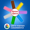 Пластилин на растительной основе (тесто для лепки) ПИФАГОР, 7 цветов, 210 г, пластиковый стакан, 104544