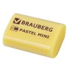 Ластик BRAUBERG "Pastel Mini", 27х18х10 мм, ассорти пастельных цветов, экологичный ПВХ, 229581