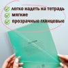 Обложки ПП для тетрадей и дневников, КОМПЛЕКТ 5 шт., КЛЕЙКИЙ КРАЙ, 70 мкм, 215х360 мм, универсальные, прозрачные, ПИФАГОР, 227409