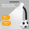 Светильник настольный SONNEN OU-503, на подставке, цоколь Е27, "Мяч", белый, 236675