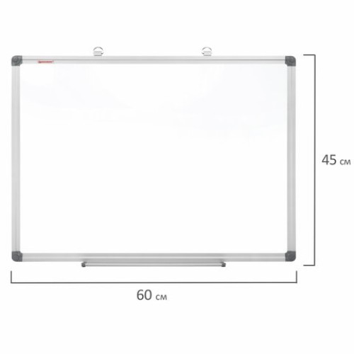 Доска магнитно-маркерная 45х60 см, алюминиевая рамка, BRAUBERG "Extra", 237553