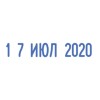 Датер-мини месяц буквами, оттиск 22х4 мм, синий, TRODAT 4820, корпус черный, 73930