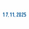 Датер-мини месяц цифрами, оттиск 22х4 мм, синий, TRODAT 4820 BANK, корпус черный, 82498