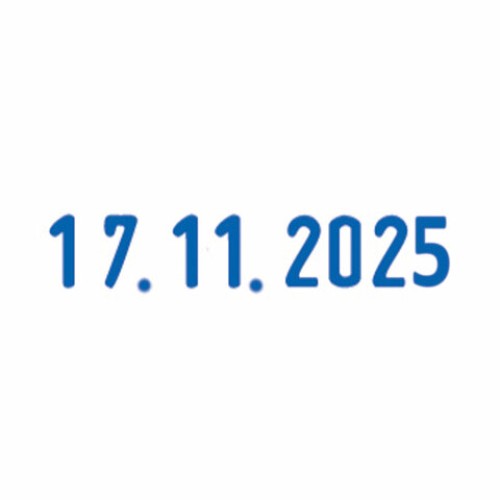 Датер-мини месяц цифрами, оттиск 22х4 мм, синий, TRODAT 4820 BANK, корпус черный, 82498