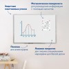 Доска магнитно-маркерная 90х120 см, алюминиевая рамка, ГАРАНТИЯ 10 ЛЕТ, РОССИЯ, BRAUBERG Стандарт, 235522