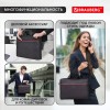 Сумка портфель BRAUBERG PRACTICAL с отделением для ноутбука 15,6", "Red line", черная, 29х40х7 см, 270829