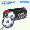 Пенал BRAUBERG, 1 отделение, 1 откидная планка, EVA 3D, 22х10х5 см, "Goal", 270701