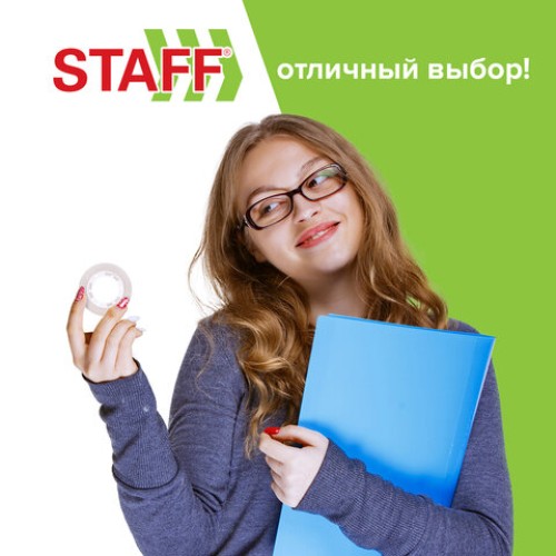 Клейкие ленты 19 мм х 33 м канцелярские STAFF CLASSIC, КОМПЛЕКТ 12 шт., прозрачные, 271261