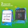 Мольберт растущий для мела/магнитно-маркерный, 53х46 см, BRAUBERG "NIKA KIDS", синий, 238049