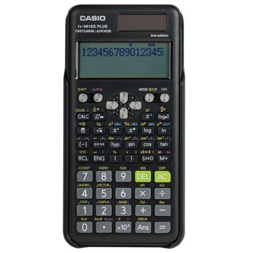 Калькулятор инженерный CASIO FX-991ES PLUS-2 (162х77 мм), 417 функций, двойное питание, сертифицирован для ЕГЭ, FX-991ESPLUS-2S