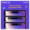 Смартфон TECNO SPARK 20C, 2 SIM, 6,56", 4G, 50/8 Мп, 4/128 ГБ, черный, пластик, TCN-KI5M.64.BLK