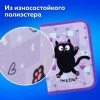 Пенал ПИФАГОР, 1 отделение, 2 откидные планки, полиэстер, 20х14 см, "Falling cat", 272287