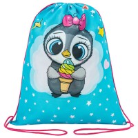 Мешок для обуви ПИФАГОР, 1 отделение, 40х32 см, "Smart penguin", 271602