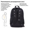 Рюкзак BRAUBERG FASHION CITY универсальный, 2 отделения, Not found, черный, 46х31х15 см, 272571