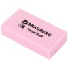 Ластики BRAUBERG PASTEL SOFT НАБОР 6 шт., размер ластика 45х25х10 мм, экологичный ПВХ, 271340