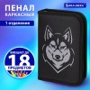 Пенал BRAUBERG, 1 отделение, полиэстер, 21х14 см, "Husky", 271532