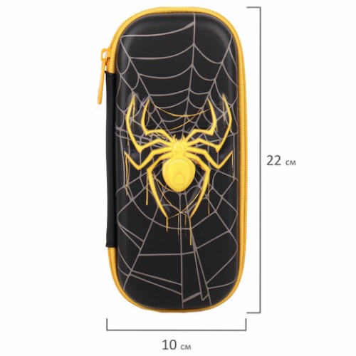 Пенал BRAUBERG, 1 отделение, 1 откидная планка, EVA, 22х10х5 см, "Venomous spider", 271553