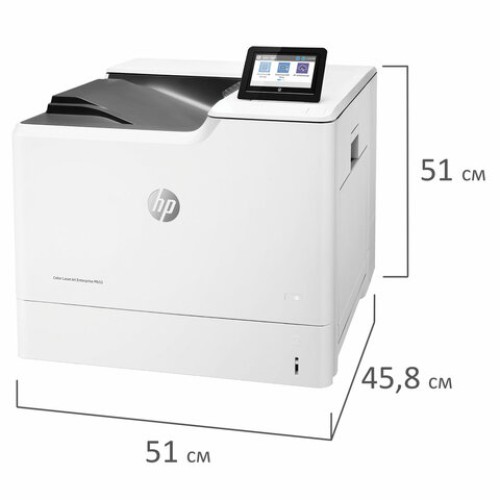 Принтер лазерный ЦВЕТНОЙ HP Color LJ Enterprise M653dn А4, 56 стр./мин, 120 000 стр./мес., ДУПЛЕКС, сетевая карта, J8A04A