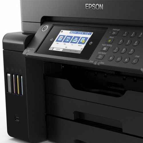 МФУ струйное EPSON L15160 "4 в 1" А3+, 25 стр./мин, 4800х2400, ДУПЛЕКС, АПД, сетевая карта, Wi-Fi, СНПЧ, C11CH71404