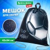 Мешок для обуви BRAUBERG KIDS, с петлей, 42х34 см, "Score ball", 272415