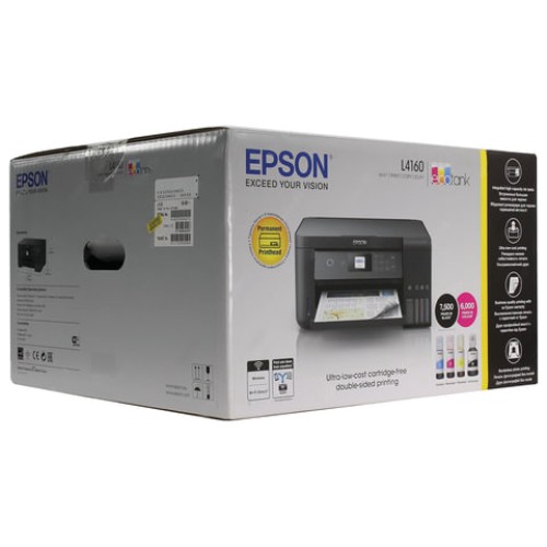 МФУ струйное EPSON L4160 "3 в 1" А4, 33 стр./мин., 5760x1440 dpi, ДУПЛЕКС, Wi-Fi, СНПЧ, C11CG23403