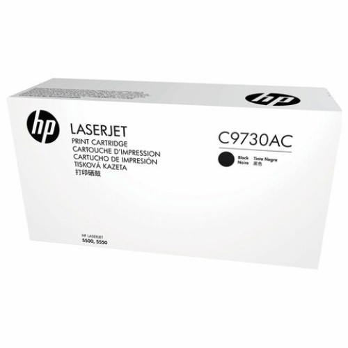 Картридж лазерный HP (C9730A) Color LaserJet 5500/5550, №645A, черный, оригинальный, ресурс 13000 страниц