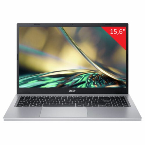 Ноутбук ACER Aspire 3 A315-24P-R2B8 15,6", Ryzen 5 7520U 8 Gb, SSD 256 Gb, NO DVD, WINDOWS 11, серебряный, NX.KDEER.00D